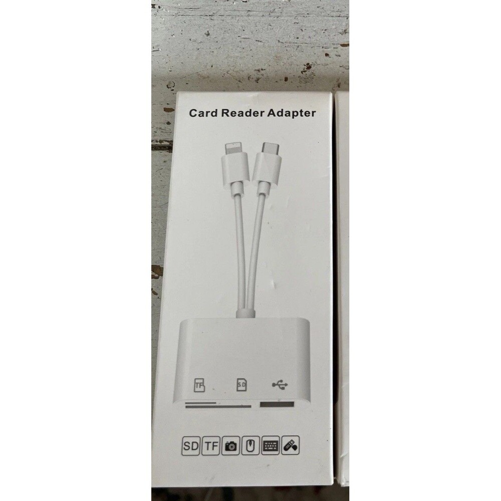SD Card Reader for IPhone IPad, Lightning and USB C Dual Port SD Card Adapter